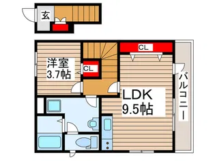リーブルファイン松戸大金平【2階】の間取り