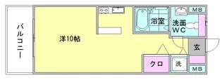 ハウトン古門戸【10階】の間取り