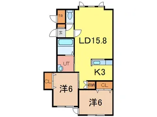 ファーストスター上富良野【2階】の間取り