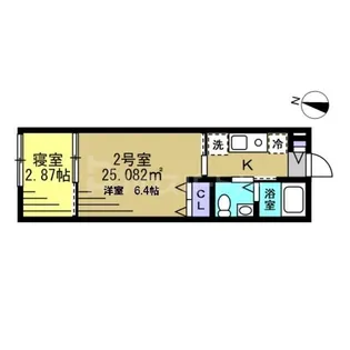 KT松戸六実【3階】の間取り