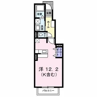 クリス山門【1階】の間取り