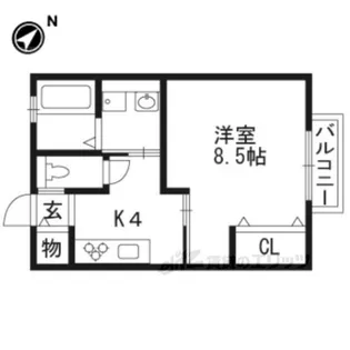 アンテノール【2階】の間取り