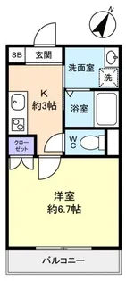DOビル上町ヘーベルメゾン【2階】の間取り
