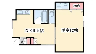 シュシュ恵比寿【1階】の間取り