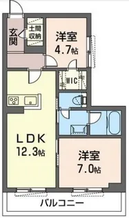 メルヴェーユ【4階】の間取り