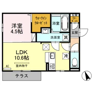 アルページュ・ケヤキ【1階】の間取り