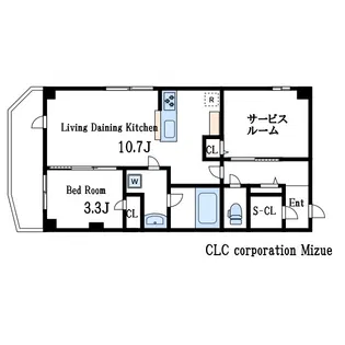 S-RESIDENCE瑞江【6階】の間取り