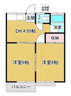 みどりハイツ【1階】の間取り
