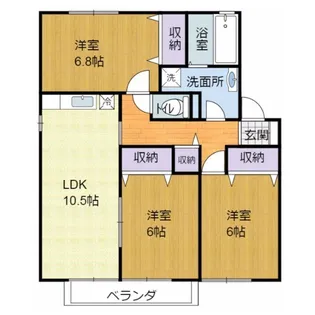 アーバン・スクエア壱番館【1階】の間取り
