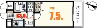 ステューディオせせらぎ【3階】の間取り