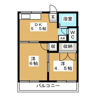 石原ハイツ【2階】の間取り