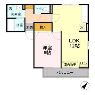 カーサバッカスA・B【1階】の間取り