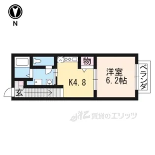 カーサディカメリア【2階】の間取り