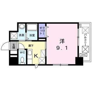 カーサ プリンセス【1階】の間取り