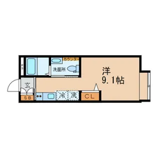 マイフラット【1階】の間取り