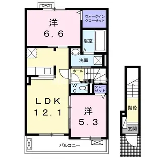 ハナミズキ【2階】の間取り