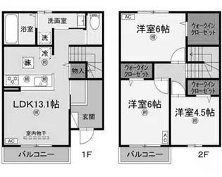 ヴィラ・アフェールの間取り