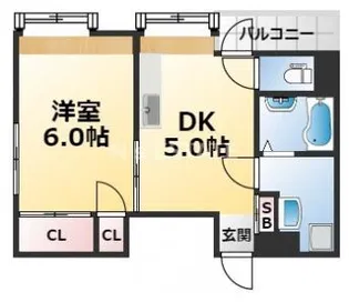 グリーンヒル新長田【3階】の間取り