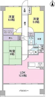 ラピス南町田【5階】の間取り