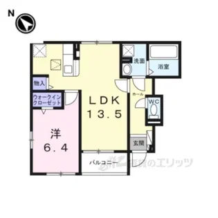 後三条町アパート1棟【1階】の間取り