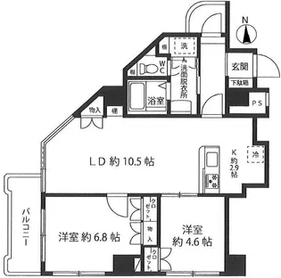 RK常盤台【3階】の間取り