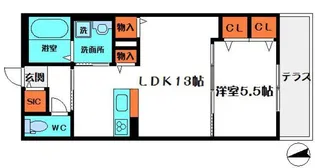 モアエクセレンス【1階】の間取り