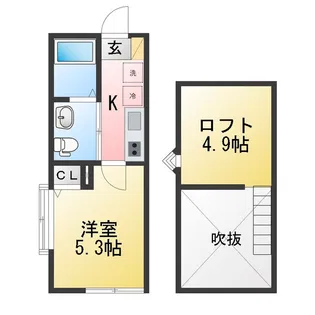 仮称 レディアンス上倉田【3階】の間取り