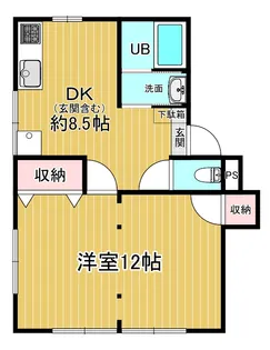 群馬県高崎市下中居町【アパート】の間取り