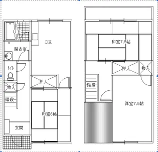 愛媛県今治市宮下町1【一戸建】の間取り