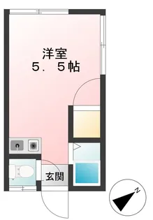 松宮ハイツ【2階】の間取り