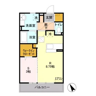 パーシモン ハウス【1階】の間取り