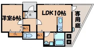 メゾン月見【1階】の間取り