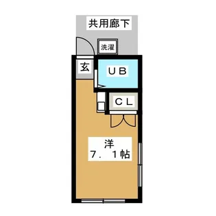 栗原ハイツ【2階】の間取り