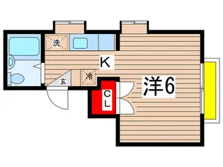 国立サンフラワ-A【2階】の間取り