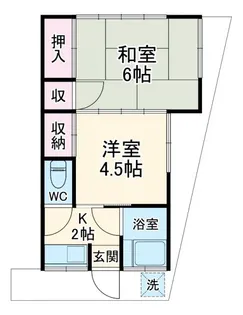 丸富アパート【2階】の間取り