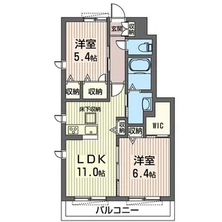 ベルウッドIIA【1階】の間取り