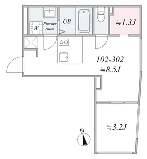 trias941【3階】の間取り
