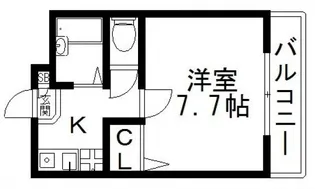 ニシシンヴィレッジ【1階】の間取り