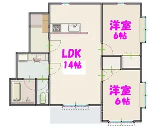 グランデージュ タカムラ【2階】の間取り