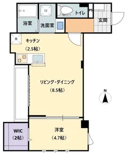 豪徳寺1619【2階】の間取り