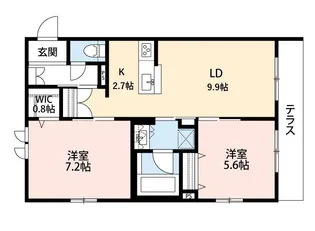 グランソレイユ【1階】の間取り
