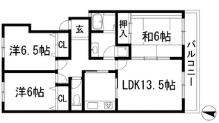 ロイヤルオーク【1階】の間取り