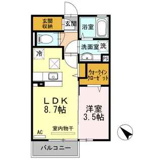 ディア・ラソ【2階】の間取り