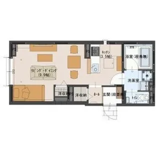 M・レジデンス一番町【1階】の間取り