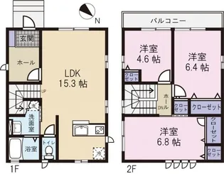 静岡県静岡市葵区北安東5【一戸建】の間取り
