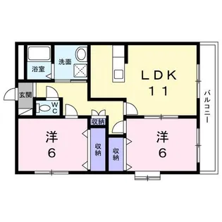 広島県廿日市市上平良【マンション】の間取り