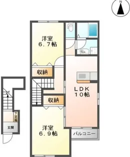 グランドール・K【2階】の間取り