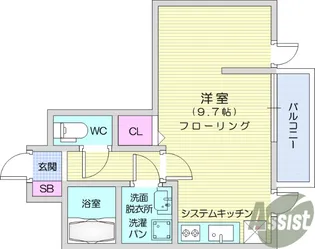 メリディアン岩沼 弐番館【3階】の間取り