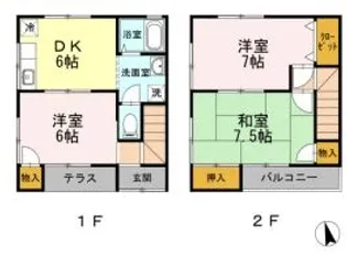岡山県倉敷市安江【一戸建】の間取り