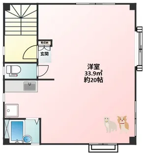 周英ビル学園東【2階】の間取り